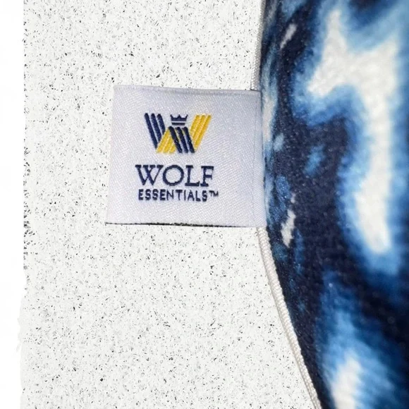 Essentials Blue and White Tie-Dye Travel Neck Pillow by Wolf - Picture 3 of 3